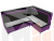 Кухонный уголок Стайл (Фиолетовый\Черный)