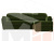 Угловой диван Бостон правый угол (Зеленый)