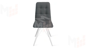 Стул Аспен К3 Белый матовый, Микровелюр Jercy Graphite
