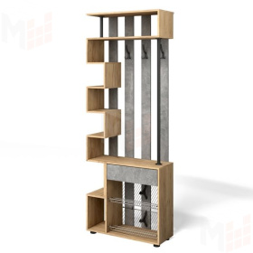 Прихожая Мини-Лайт МЛ-1 Дуб крафт золотой/ателье светлое