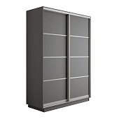 Шкаф-купе Оптим 2-х дверный 4 секции 140 см. 1 штанга, 7 полок