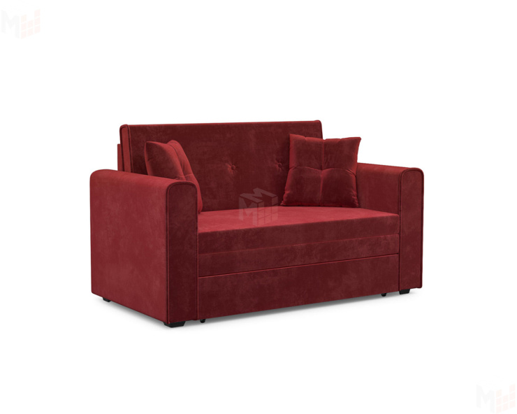 Диван выкатной Санта (бархат красный STAR VELVET 3 DARK RED)