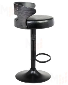 Стул барный DOBRIN FRED BLACK (чёрное дерево, чёрный)