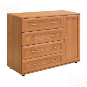 Комод с 4 ящиками и дверцей № 117