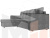 Угловой диван Атланта Лайт Б/С левый угол (Серый)