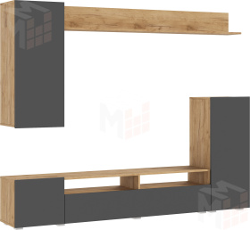  Гостиная Верона (Графит, Дуб Крафт)