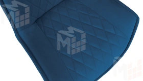 Стул Фэнди К3 Белый матовый, Велюр Confetti Blue