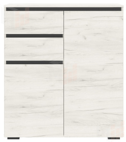 Тумба ГРЕТТА 1800 2С2Я  Дуб Крафт белый