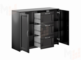 Тумба Сириус 2 двери 3 ящика 117*95 венге