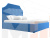 Интерьерная кровать Кантри 160 (Голубой)