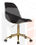 Офисное кресло для персонала DOBRIN MONTY GOLD (чёрный велюр (MJ9-101))