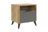 Тумба Адам  прикроватная дуб крафт золотой/графит Тумба Адам  прикроватная дуб крафт золотой/графит