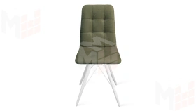 Стул Аспен К3 Белый матовый, Микровелюр Jercy Deep Green