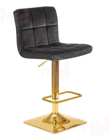 Стул барный DOBRIN GOLDIE (черный велюр (MJ9-101))