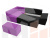 Угловой диван Хьюго левый угол (Черный\Фиолетовый)