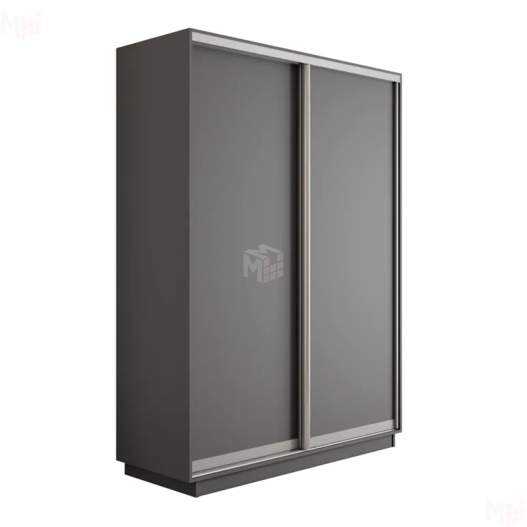 Шкаф-купе Оптим 2-х дверный 140 см. 1 штанга, 7 полок, 2 ящика