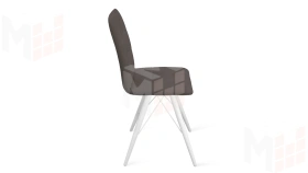Стул Аспен К3 Белый матовый, Микровелюр Jercy Stone