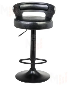 Стул барный DOBRIN FRED BLACK (чёрное дерево, чёрный)