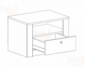 Тумба прикроватная Даллас