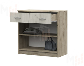 Комод с 1 ящиком и створками Басса КМ 552 М дуб крафт