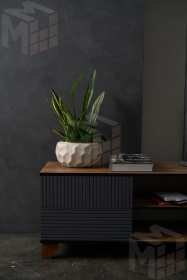 Тумба под ТВ Копенгаген с нишей (венге/серый графит)