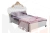 Детская кровать Натали 120х200 см белый глянец