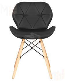 Стул обеденный DOBRIN BUTTERFLY (ножки светлый бук, цвет сиденья чёрный)