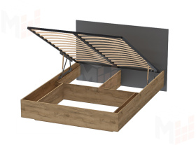 Кровать 1600 Квадро 031 М1 с подъёмным механизмом Графит