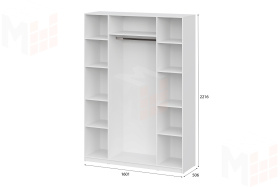 Шкаф ШК-5 (1600) белый