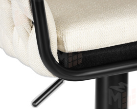 Стул барный DOBRIN LEON (кремовая ткань (LAR 275-33))