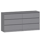 Комод Варма 6Д серый Комод Варма 6Д серый