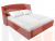 Интерьерная кровать Лотос 160 (Коралловый)