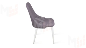 Стул Франк (конус) исп. 2 - ДП2-30 Белый матовый/Микровелюр  Catania Lavender (лавандовый)