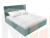 Интерьерная кровать Кариба 180 (бирюзовый)