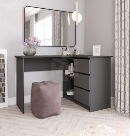 Стол письменный угловой Мори МС-16 графит