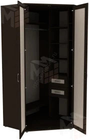 Шкаф угловой с зеркалами ГАРУН-К 534.02