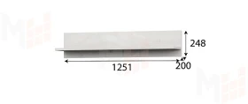 Полка навесная Александрия ПЛН -105