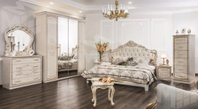 Кровать Патрисия 160х200 см крем корень глянец