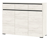 Комод  ГРЕТТА  3С3Я  Дуб Крафт белый - Антрацит