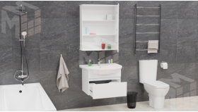 Подвесная тумба с раковиной Классик 60 см