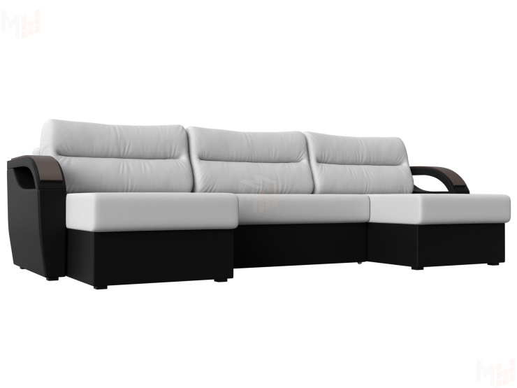 П-образный диван Форсайт (Белый\Черный)