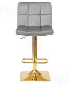 Стул барный DOBRIN GOLDIE (серый велюр (MJ9-75))