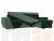 Угловой диван Нэстор правый угол (Зеленый)