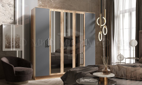 Шкаф Мартина 5-ти створчатый (дуб крафт/графит)