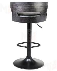 Стул барный DOBRIN FRED BLACK (чёрное дерево, чёрный)