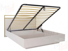 Кровать Николь 7.14  с подъёмным механизмом Кашемир/сатиновое золото