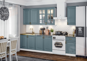 Кухня Престиж 2,0/900 комп №3, Браш блю