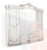 Шкаф Флоренция 5-дверный белый перламутр глянец