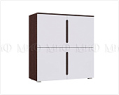 Тумба Ким 4 двери (белый/венге)