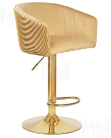 Стул барный DOBRIN DARCY GOLD (песочный велюр (1922-3))